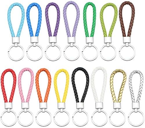 1 PC Leather Strap Cord Keyring Handmade Key Chains