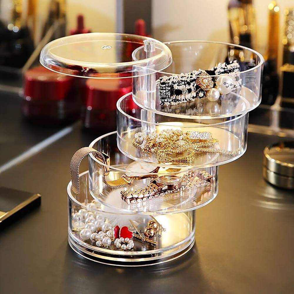 4 Layer Round Jewelry Organizer