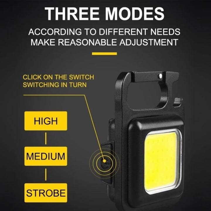 COB Small Flashlights Rechargeable Led Keychain Mini Torch