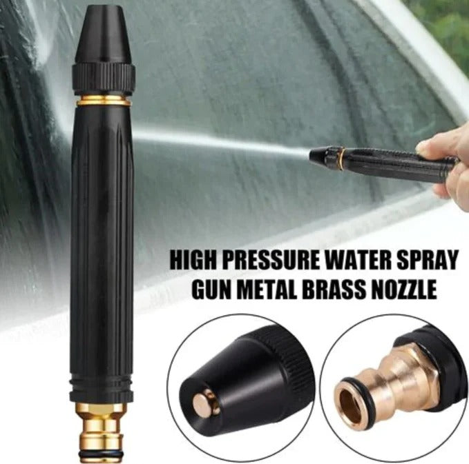 High Pressure Water Nozzle for Efficient Car Washing, Gardening, Adjustable brass water nozzle for Cleaning Needs